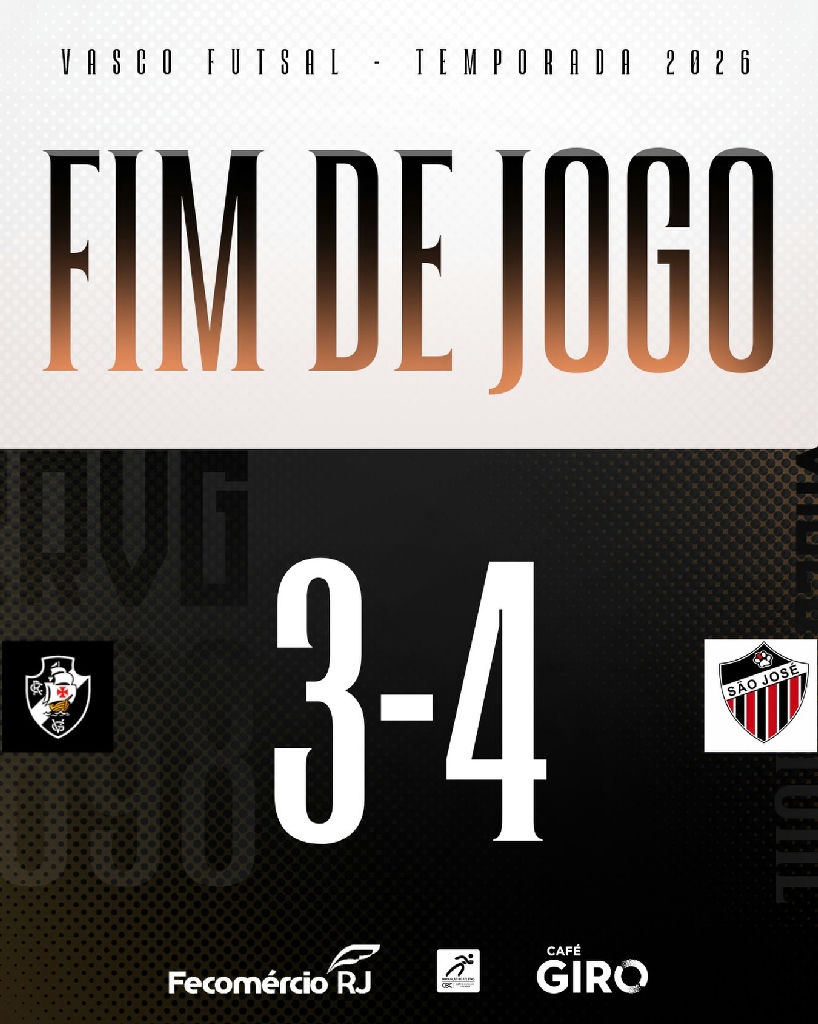 Vasco sofre revés para o São José na semifinal da Taça Brasil de futsal