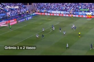 Vasco supera o Grêmio fora de casa em duelo decisivo pelo Brasileirão