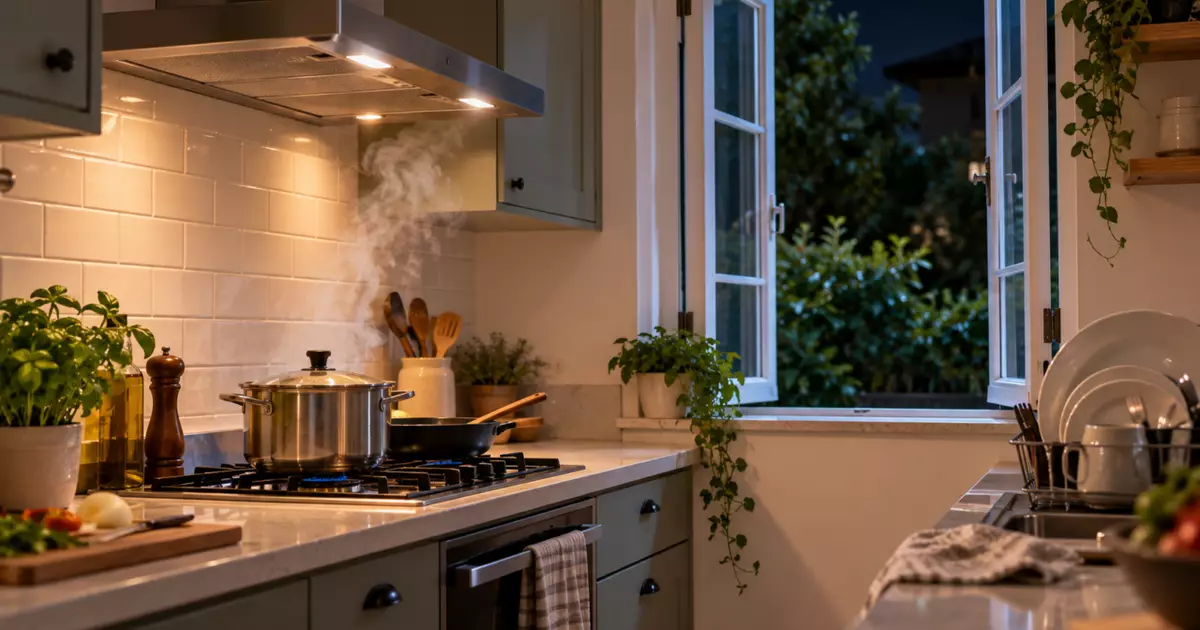 Ventilação na cozinha: por que abrir a janela após o jantar protege sua casa
