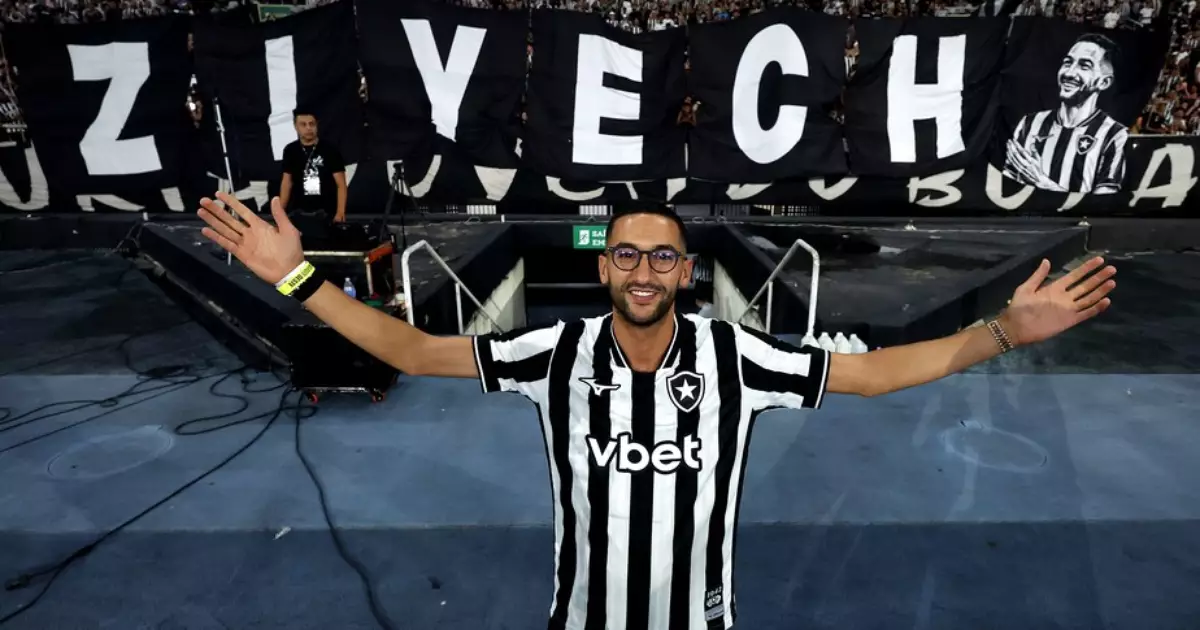 Ziyech tem nome no BID e reforça o Botafogo na partida deste sábado diante do Mirassol