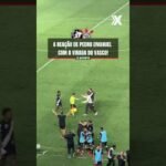 A euforia no banco do Vasco durante o gol da virada sobre o Corinthians