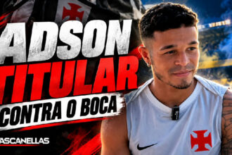 Adson ganha vaga no ataque do Vasco para enfrentar o Boca Juniors ao lado de Gómez e Duarte