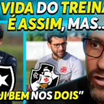 Alberto Valentim avalia positivamente seus trabalhos no Vasco e no Botafogo em entrevista