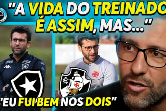 Alberto Valentim avalia positivamente seus trabalhos no Vasco e no Botafogo em entrevista
