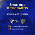 Árbitros definidos para o jogo decisivo entre Vasco e Boca Juniors