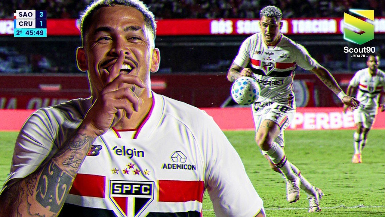 Atacante Luciano ganha destaque no mercado e entra na mira do Vasco