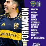 Boca juniors define escalação com mudanças para o duelo contra o talleres