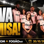 Botafogo apresenta nova camisa rosa e reduz risco de queda no brasileiro