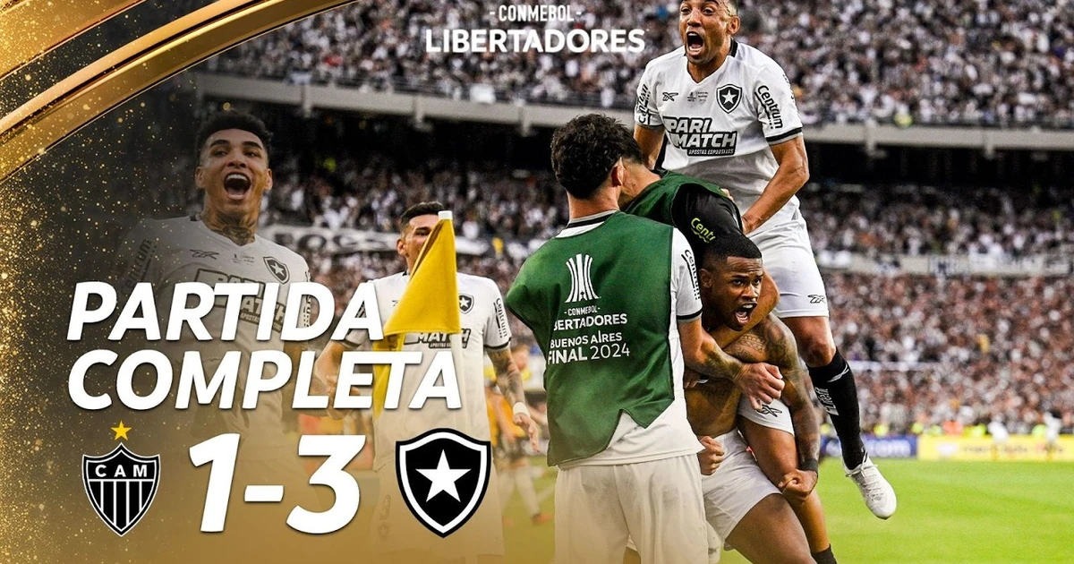 Botafogo conquista Libertadores 2024 com vitória histórica sobre o Atlético-mg