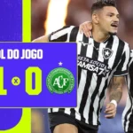 Botafogo derrota a Chapecoense com gol decisivo de Tiquinho Soares