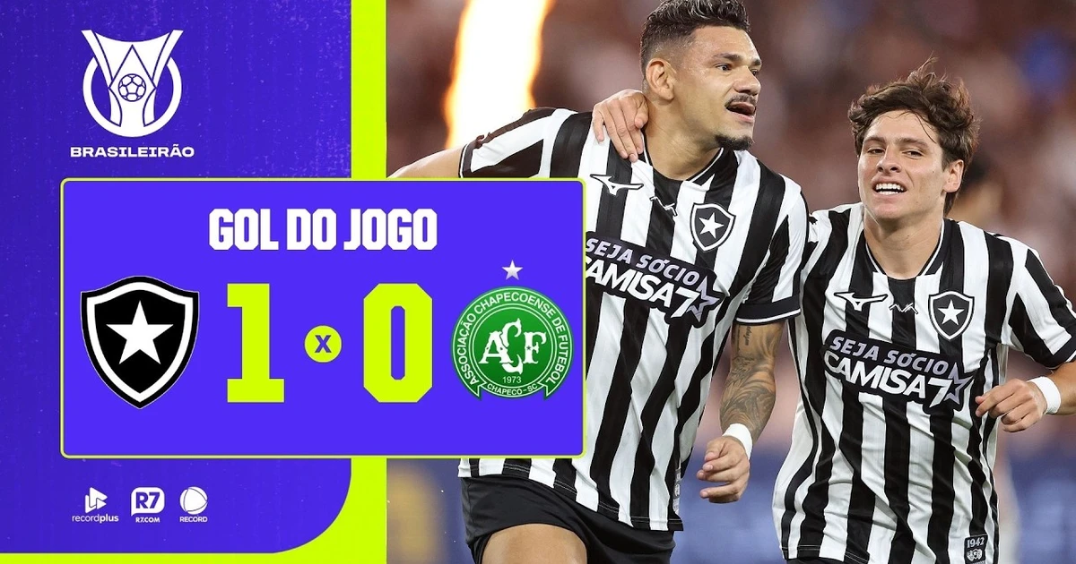 Botafogo derrota a Chapecoense com gol decisivo de Tiquinho Soares