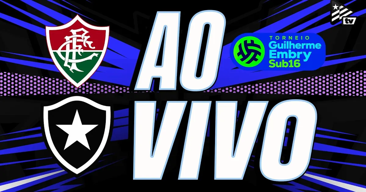 Botafogo e fluminense disputam clássico pelo torneio guilherme embry sub-16