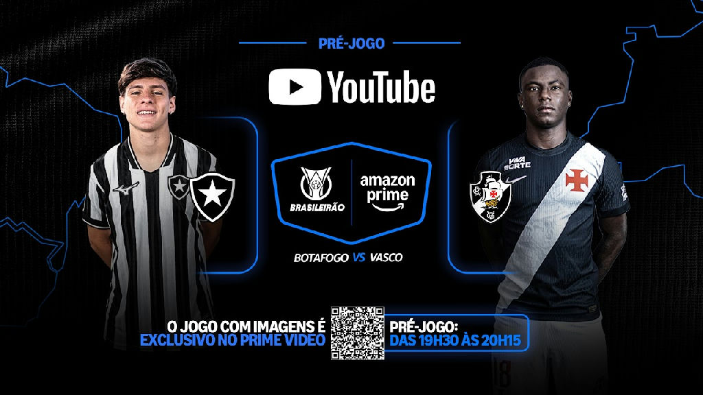 Botafogo e Vasco se enfrentam pelo Brasileirão com transmissão exclusiva no Prime Video