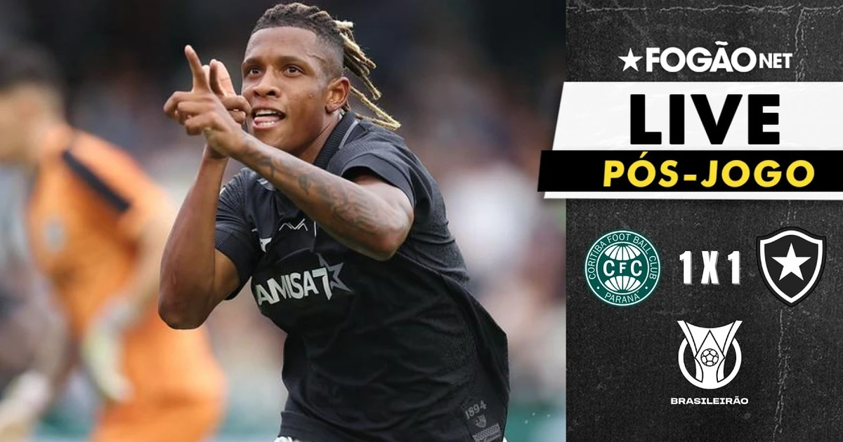 Botafogo empata com Coritiba e repercussão domina LIVE do Fogãonet