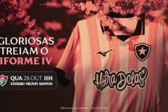 Botafogo estreia uniforme rosa em compromissos pelo estadual feminino e Brasileirão masculino