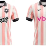 Botafogo lança nova camisa rosa com opções de customização para torcedores