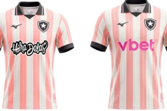 Botafogo lança nova camisa rosa com opções de customização para torcedores