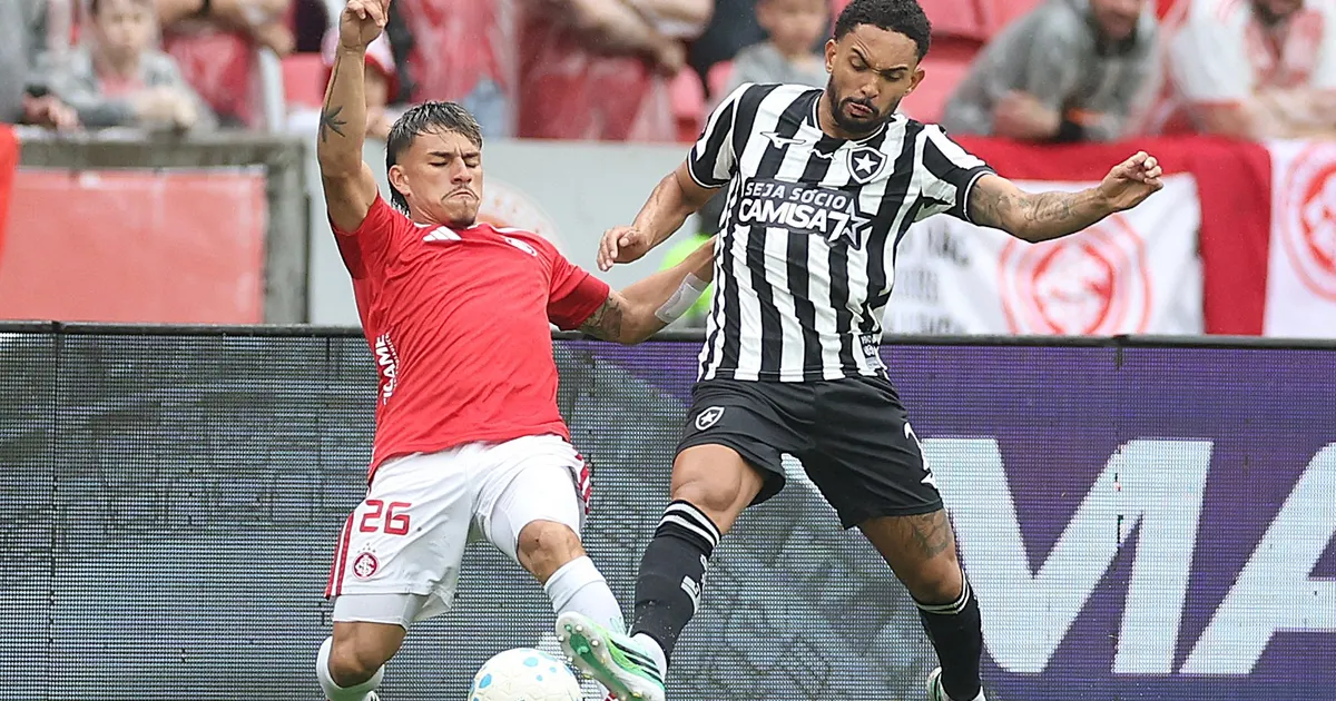 Botafogo tropeça NO Beira-Rio, PERDE PARA o Internacional e SEGUE sob risco NO Brasileirão