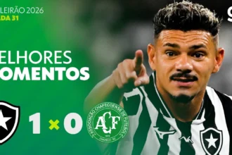 Botafogo vence chapecoense com gol de tiquinho soares no nilton santos