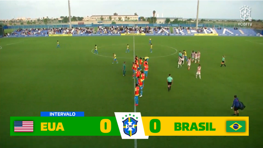 Brasil e Estados Unidos empatam sem gols em duelo da categoria sub-20
