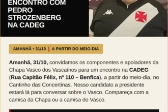 Candidato à presidência Pedro Strozenberg realiza encontro com torcedores