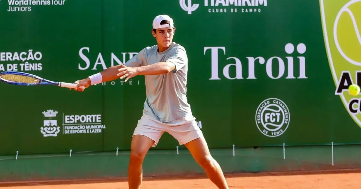 Catarinenses brilham na abertura da ADK Juniors Cup de Tênis em Itajaí