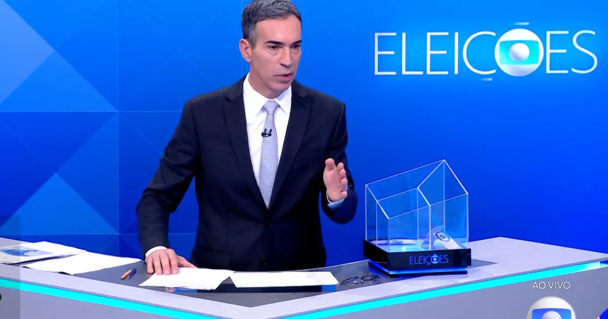 César Tralli reage no fim e evita papel secundário em debate na televisão