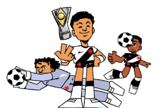 Charge do Vascomics celebra a conquista do Campeonato Brasileiro Sub-20