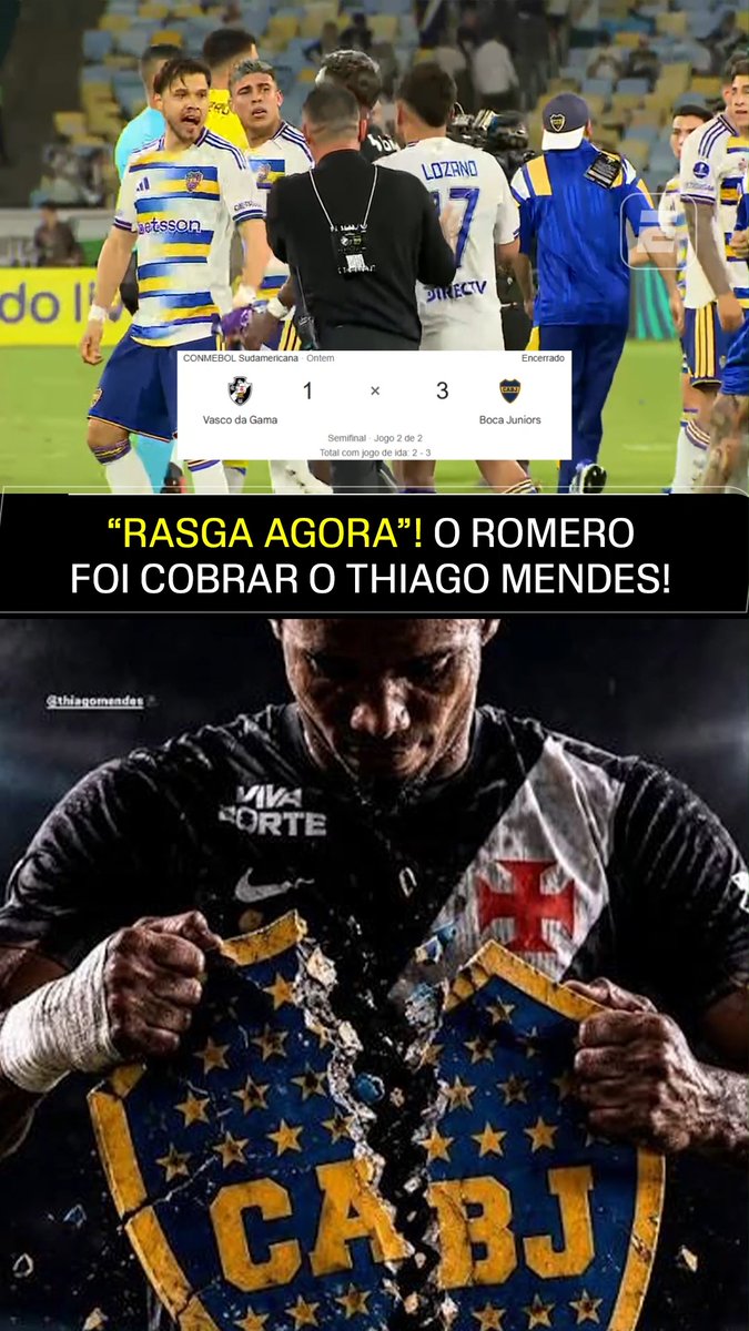 Clima esquenta e jogador do boca juniors cobra thiago mendes após eliminação