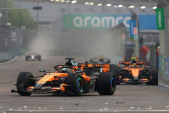 Colisão entre Norris e Piastri gera prejuízo à Mclaren na sprint de Singapura