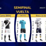 Conmebol define uniformes para a semifinal entre vasco e boca juniors