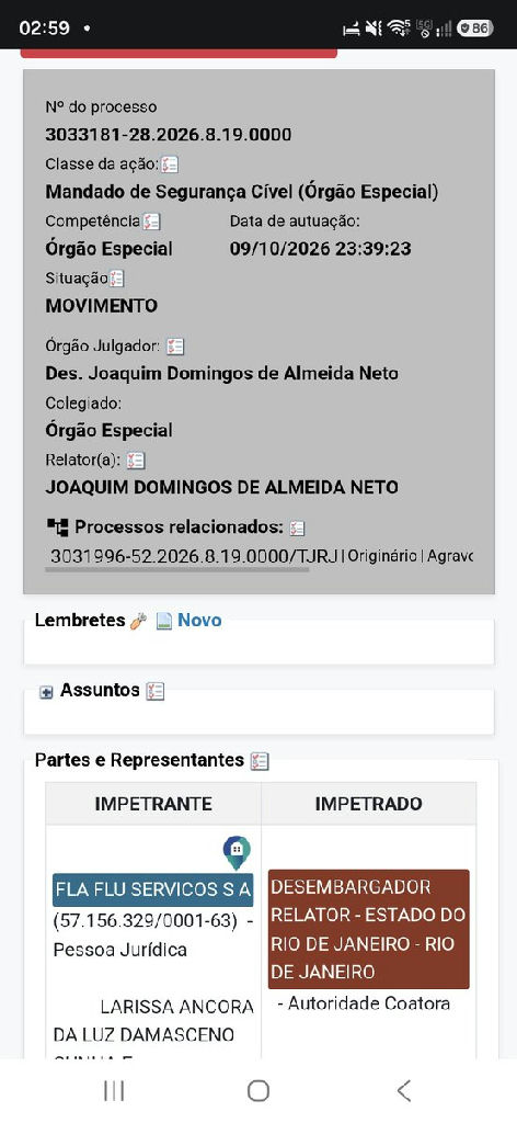 Consórcio Fla-flu recorre à justiça para impedir jogo do Vasco no Maracanã