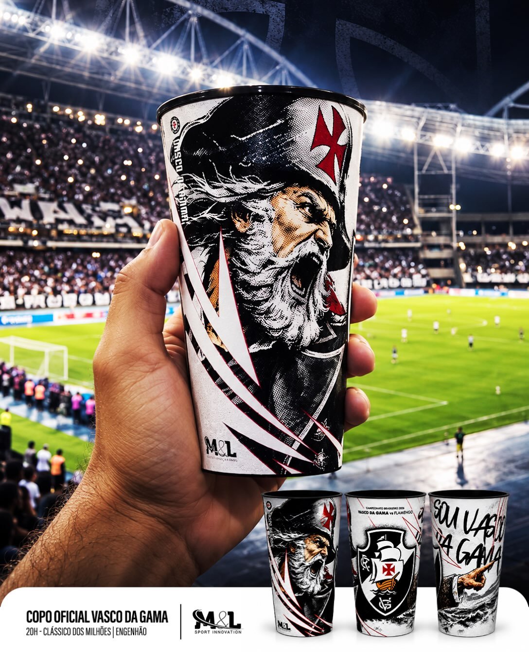 Copo comemorativo do Vasco é lançado para clássico no Engenhão