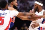 Cotovelada e briga marcam vitória dos Knicks sobre os Pistons