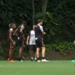 Danilo, Arthur Chaves e Kaio Pantaleão realizam treino separado no Botafogo