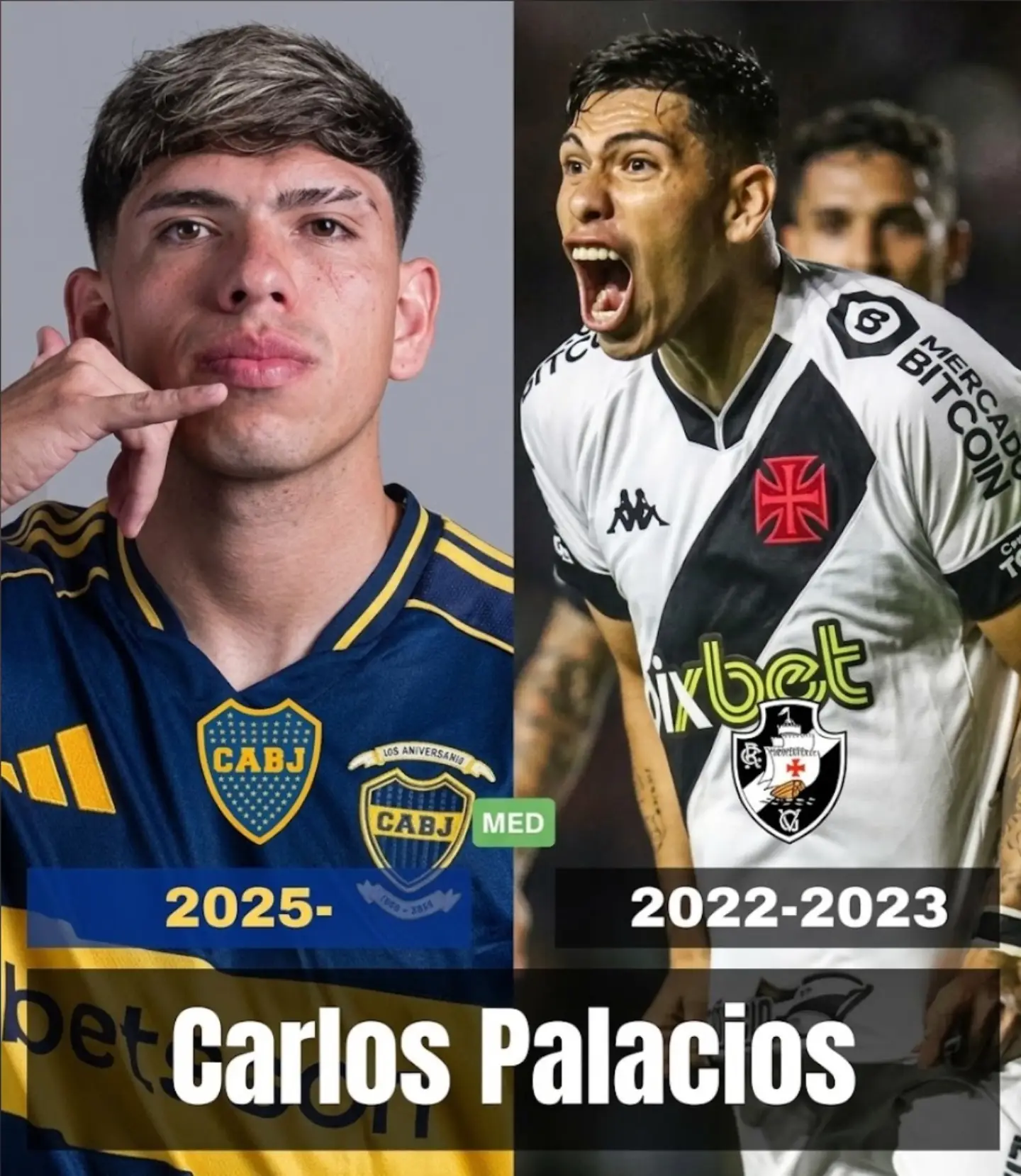 Doze atletas que defenderam as cores de Vasco e Boca Juniors na história