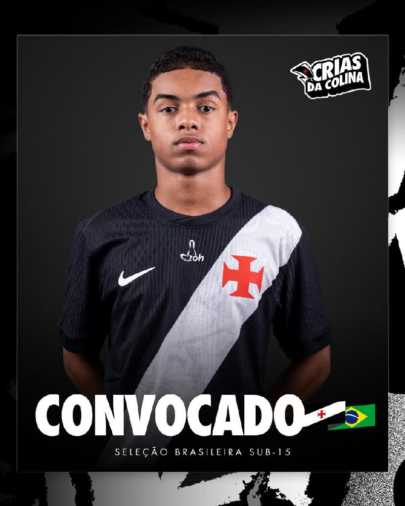 Dupla do Vasco, Ariel Gomes e Diego Bento reforçam a Seleção Brasileira no Mundial Sub-15 de 2026