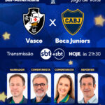 Equipe de transmissão define cobertura para o jogo entre vasco e boca juniors