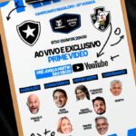 Equipe de transmissão do clássico entre Botafogo e Vasco no Prime Video