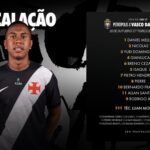 Escalação oficial do time sub-17 do Vasco para partida da Copa Rio