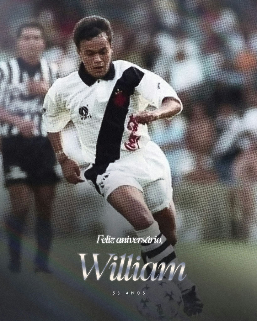 Ex-jogador William celebra cinquenta e oito anos com história marcada no clube