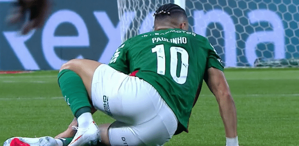 Exames confirmam trauma na panturrilha de Paulinho após choro em semifinal do Palmeiras