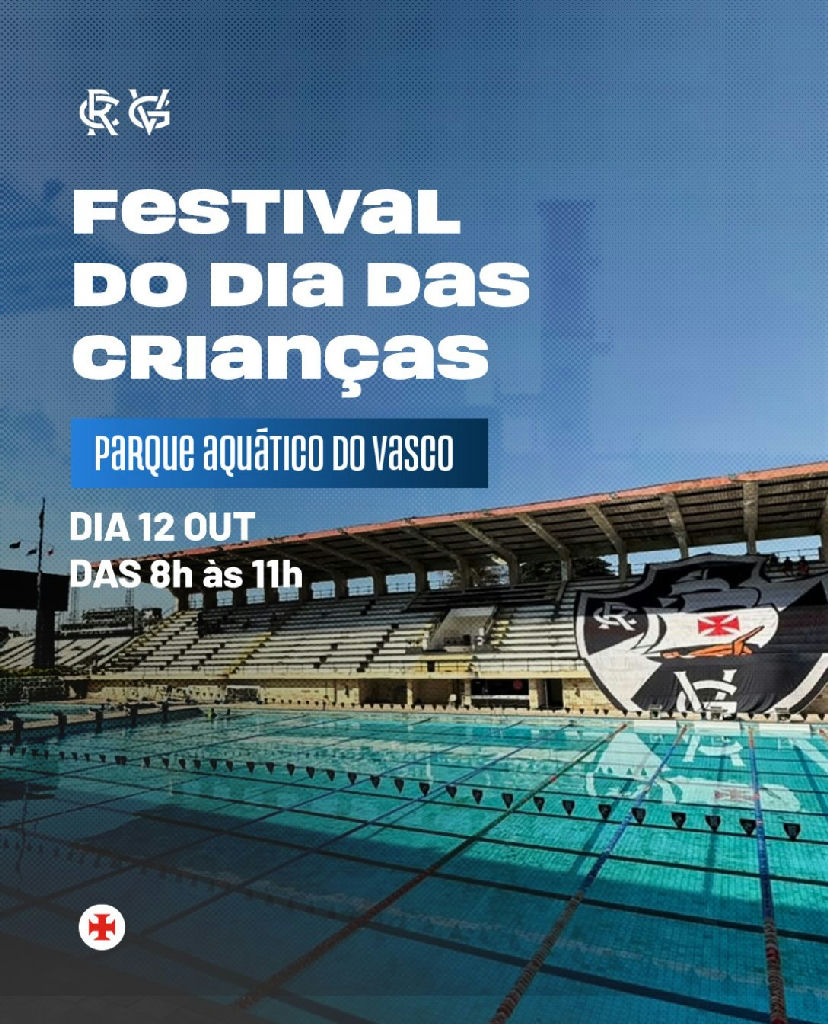 Festival aquático do Vasco celebra o Dia das Crianças em São Januário