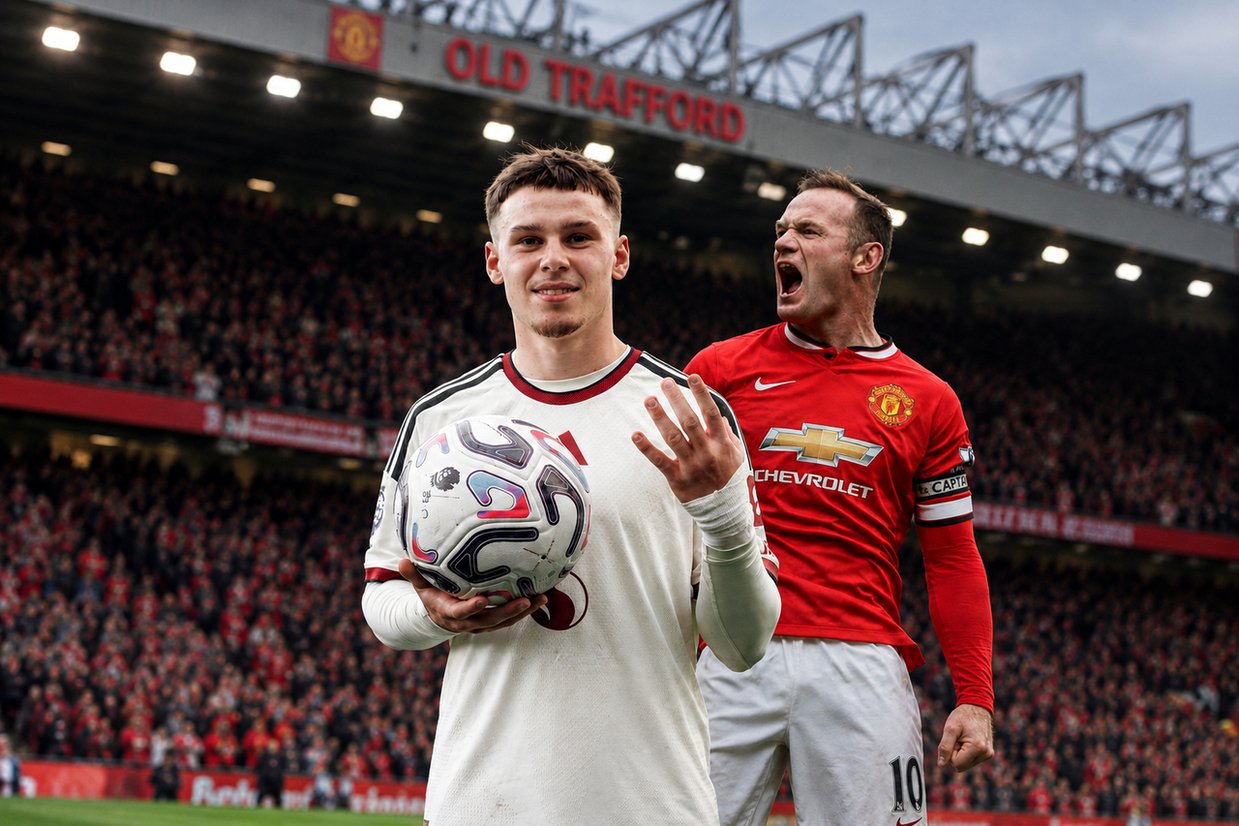 Filho de Rooney brilha e marca quatro gols na base do United