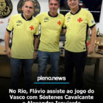 Flávio Bolsonaro marca presença em jogo do Vasco no Rio de Janeiro