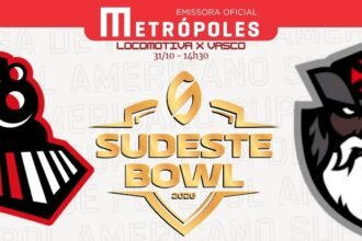 Futebol americano decide o Sudeste Bowl entre Vasco Almirantes e Locomotiva FA