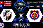 Futsal base do vasco enfrenta o madureira pelas categorias sub-9, sub-11 e sub-13