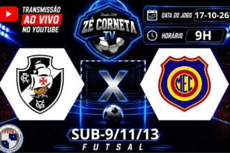 Futsal base do vasco enfrenta o madureira pelas categorias sub-9, sub-11 e sub-13