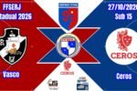 Futsal de base do Vasco enfrenta o Ceros pelo campeonato Estadual