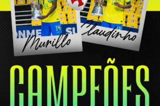 Futsal do Vasco celebra conquista de Claudinho e Murillo com a Seleção Brasileira Sub-20
